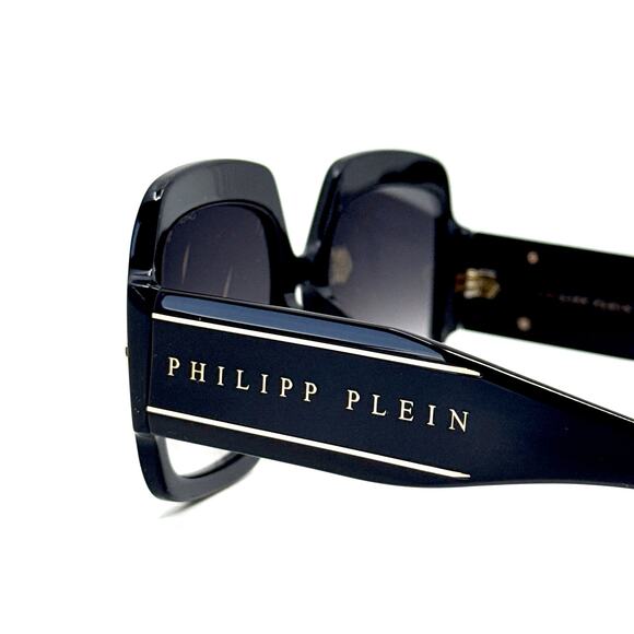 New, PHILIPP PLEIN Sunglasses Plein First Lady Dubai SPP038 Col.0700 Authentic - Picture 7 of 11